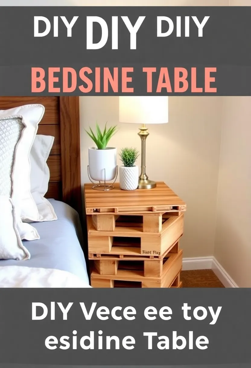 18 Bedroom Transformations Under $200 (You Won't Believe #10!) - 15. DIY Bedside Table