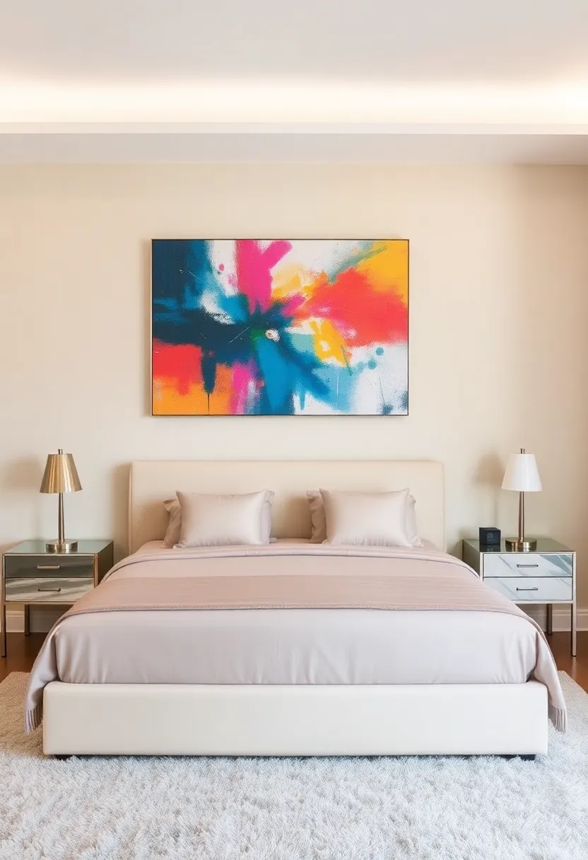 18 Bedroom Transformations Under $200 (You Won't Believe #10!) - 2. Statement Wall Art