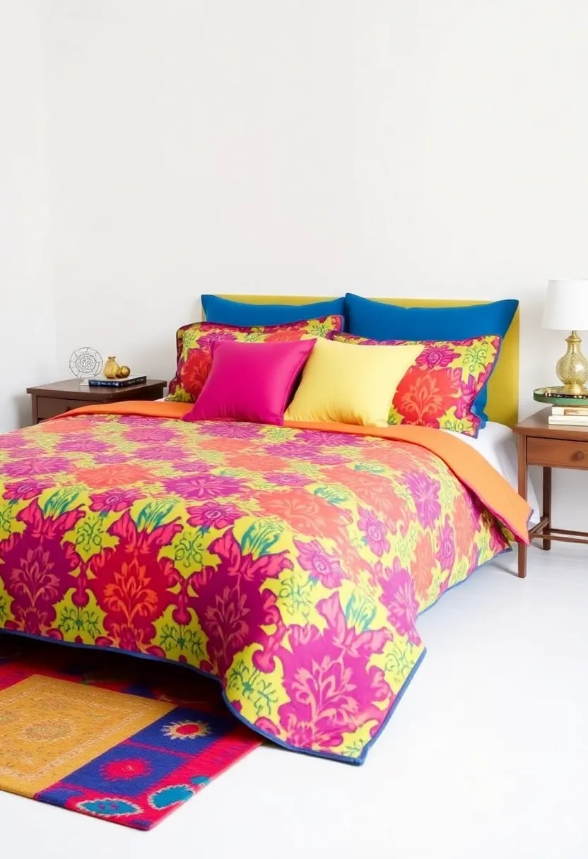 18 Bedroom Transformations Under $200 (You Won't Believe #10!) - 6. Bold Bedding Choices
