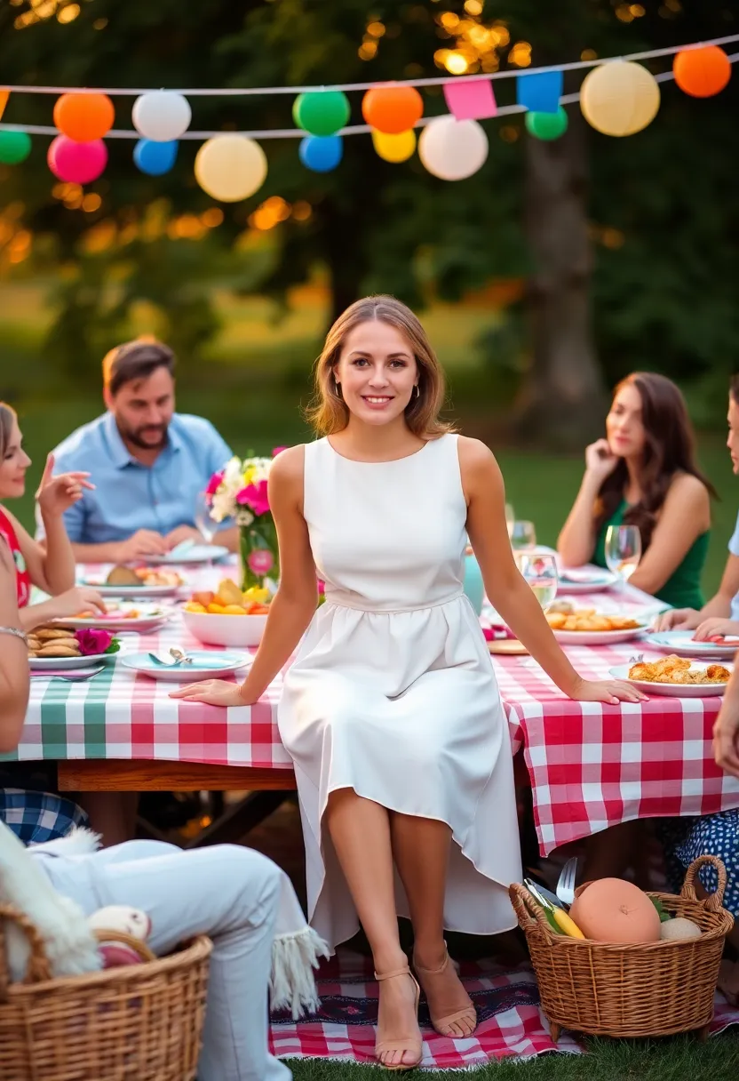 20 Trendy Summer Outfits That Will Make You the Star of Every BBQ (Everyone Will Ask Where You Got #6!) - 14. Elegant Shift Dress